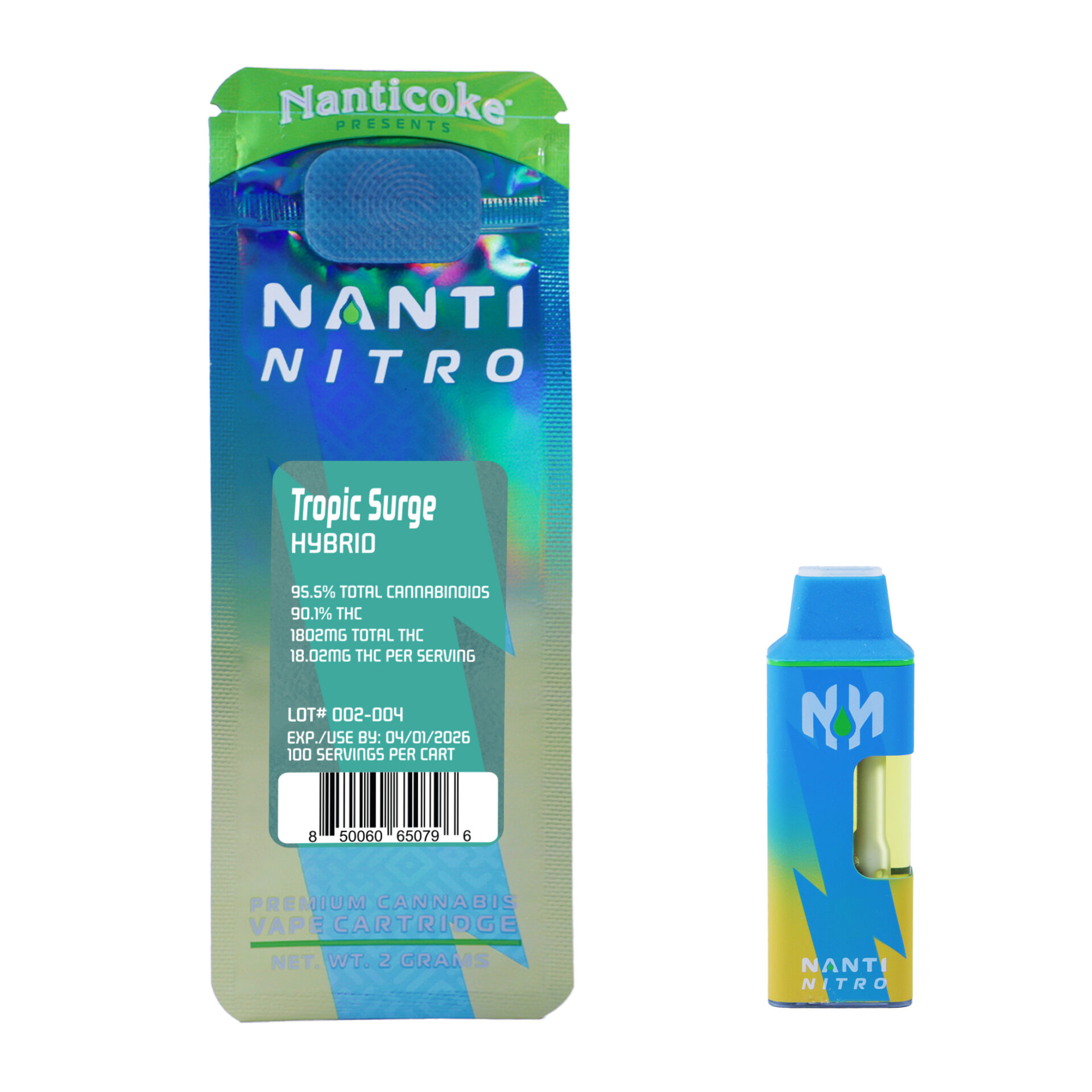 Nanticoke Tropic Surge Nanti Nitro All-In-One Vapes  95.5% {2g}