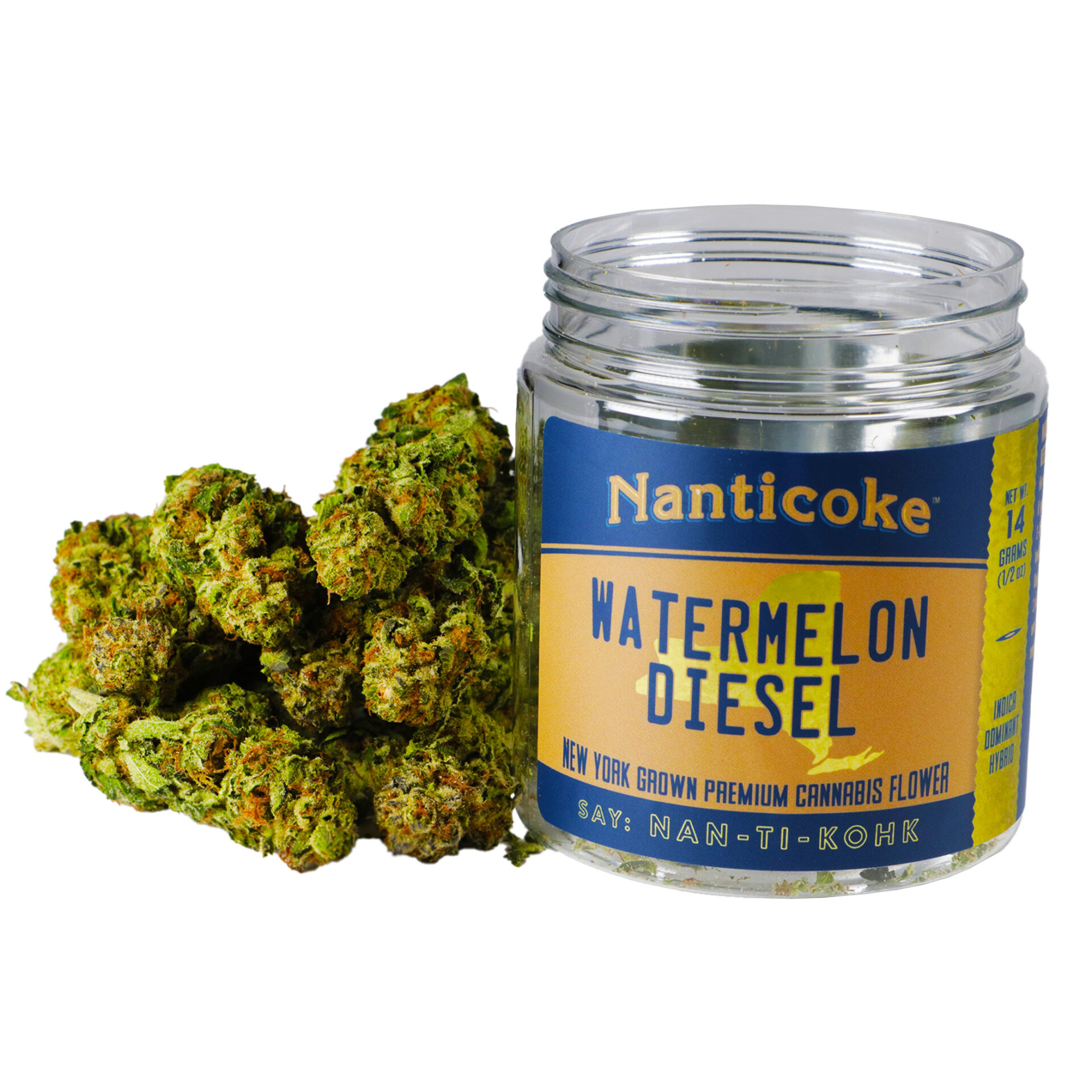 Nanticoke Watermelon Diesel Flower  (Hybrid Indica) 24% {14g}