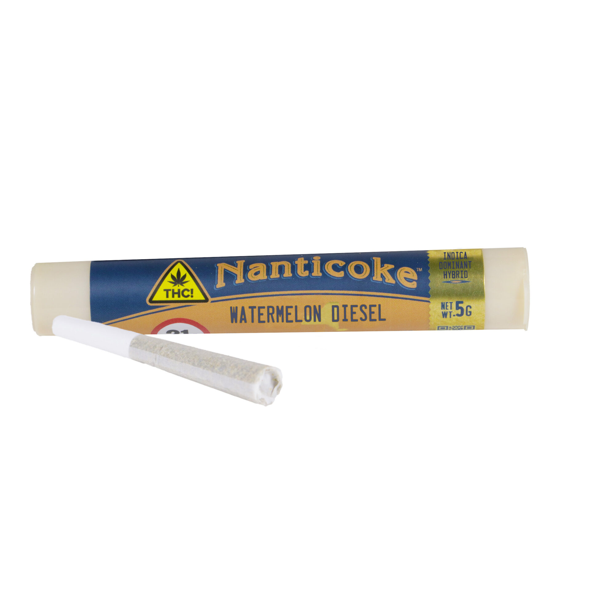 Nanticoke Watermelon Diesel Pre-Roll (Hybrid Indica) {0.5g}