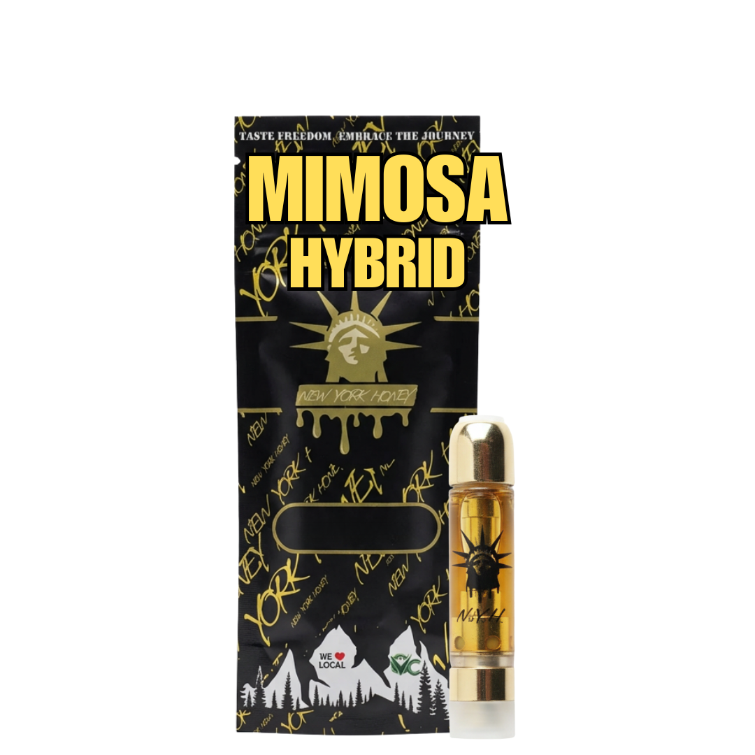 New York Honey Mimosa Threaded Vape Cartridges  (Hybrid) 84% {1g}