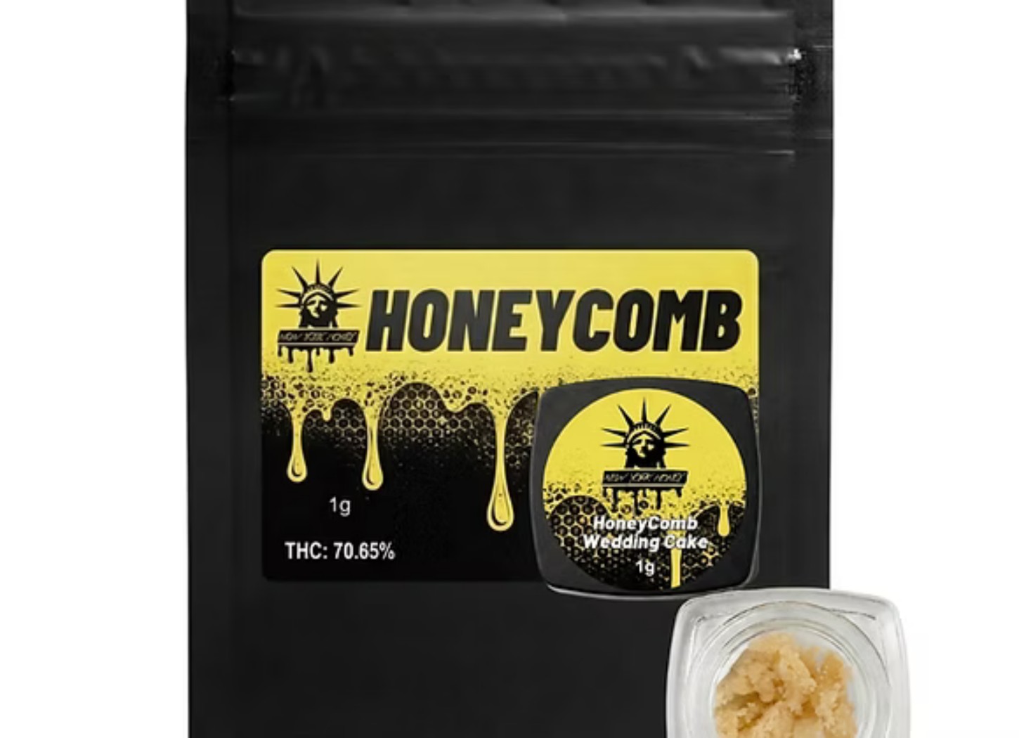 New York Honey Wedding Cake HoneyComb Crumble  (Indica) 70% {1g}