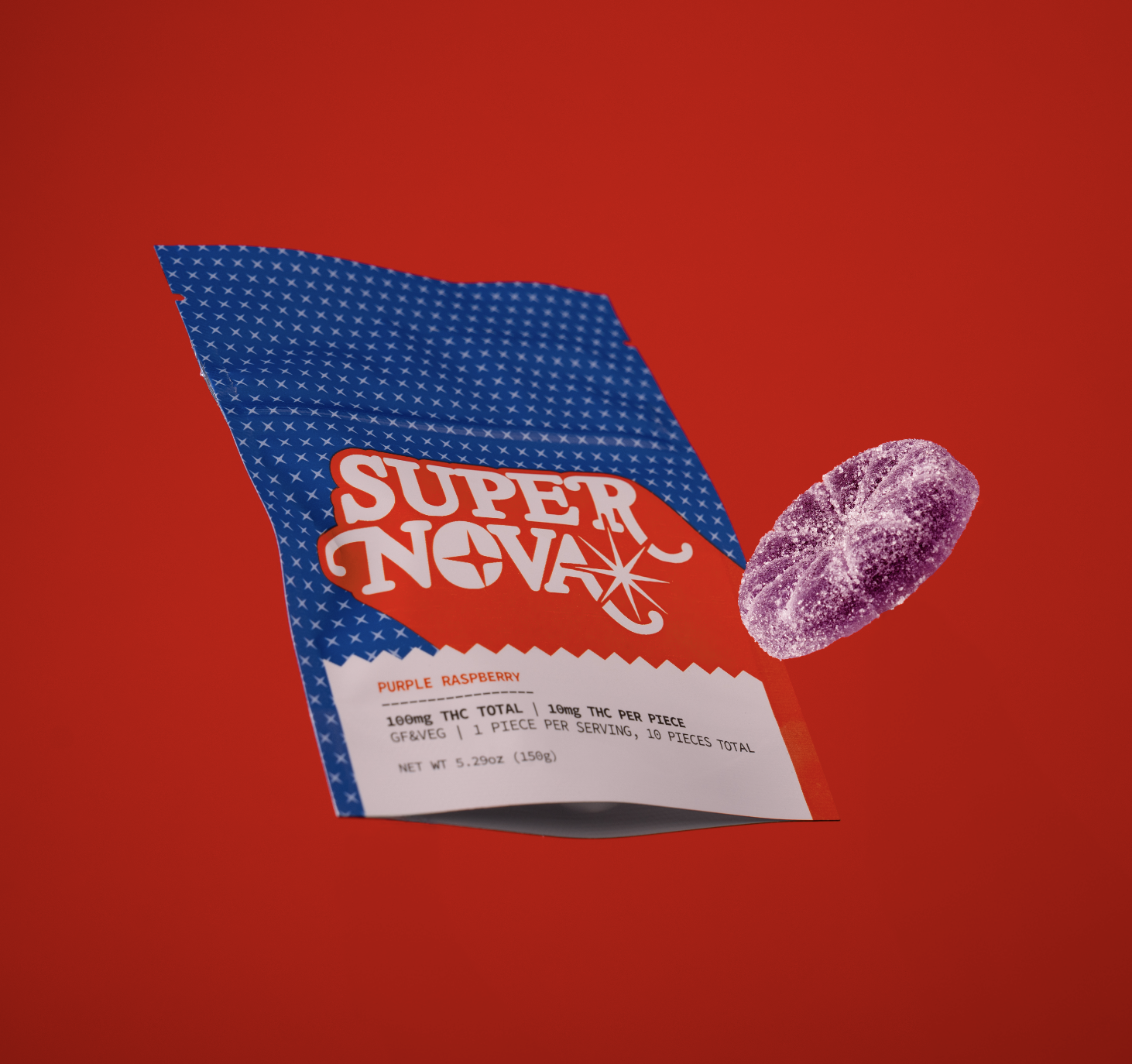 Nova Purple Raspberry Mega Edible (Hybrid) {100mg}