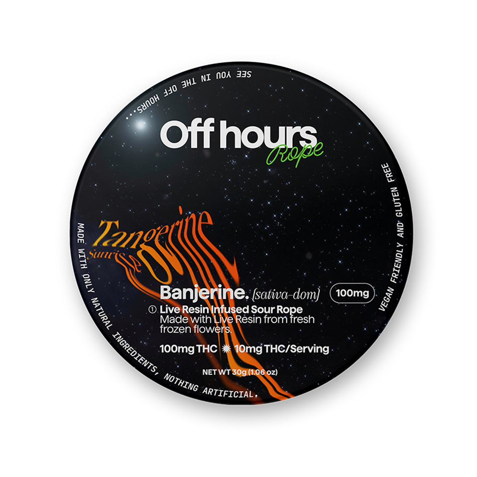 Off Hours Banjerine Live Resin Rope Gummy (Hybrid Sativa) {100mg}