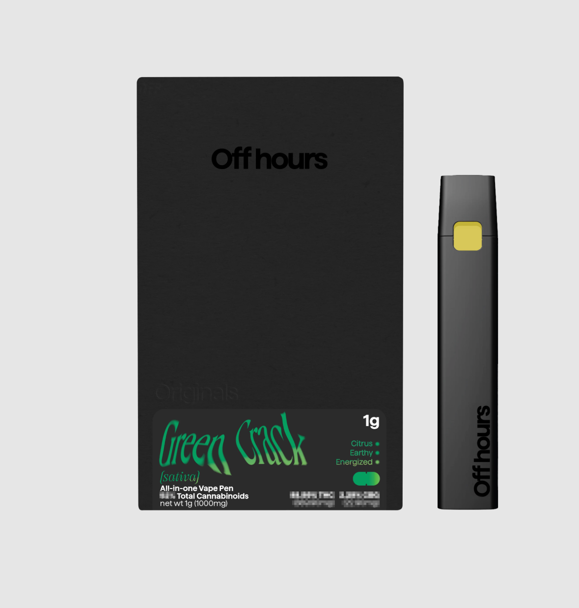 Off Hours Green Crack Disposable Vape (Sativa) 85% {1g}