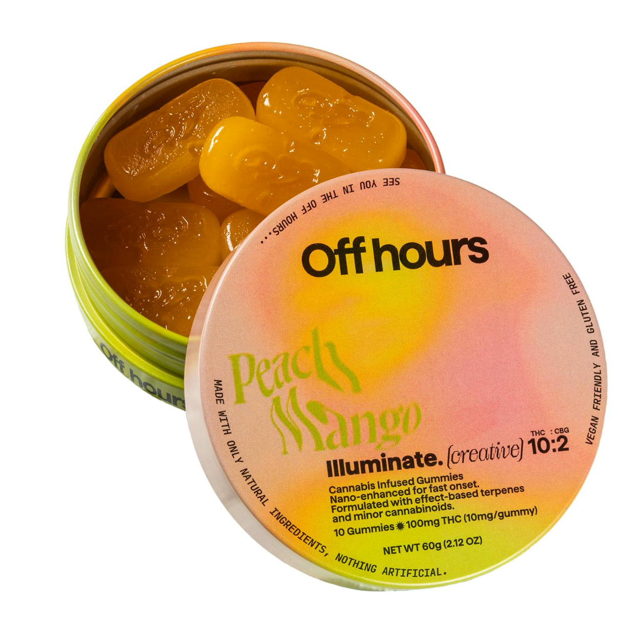 Off Hours Illuminate Creativity Edibles 10-pack (Hybrid) {100mg}