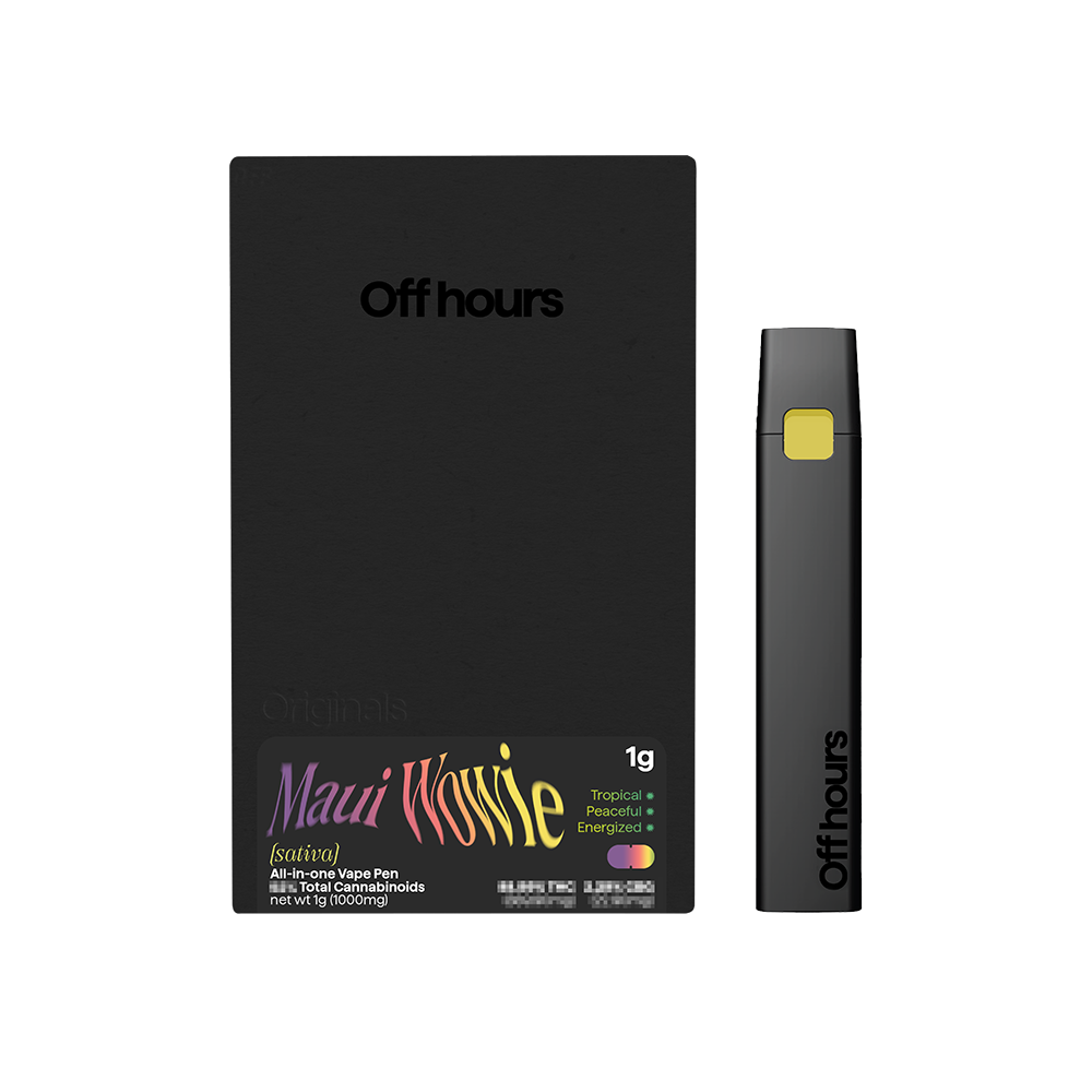 Off Hours Maui Wowie All-In-One Vapes  (Sativa) 84.21% {1g}