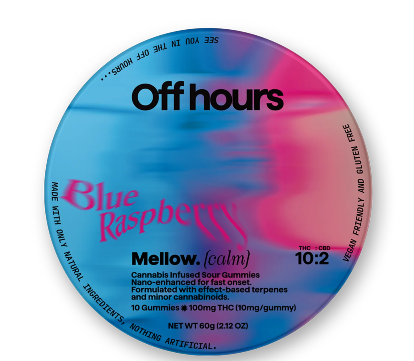 Off Hours Mellow Calm Edibles 10-pack (Hybrid) {100mg}