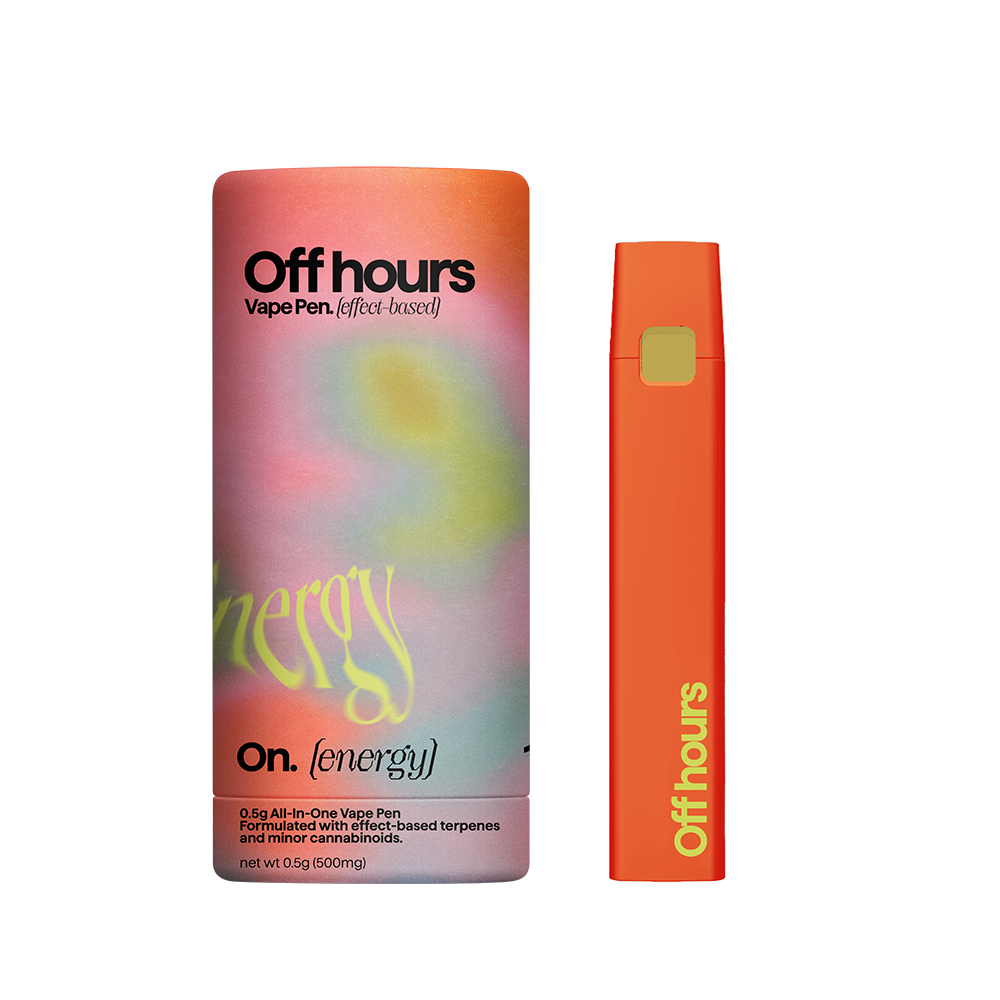 Off Hours Energy (On) All-In-One Vapes  (Sativa) 83% {0.5g}