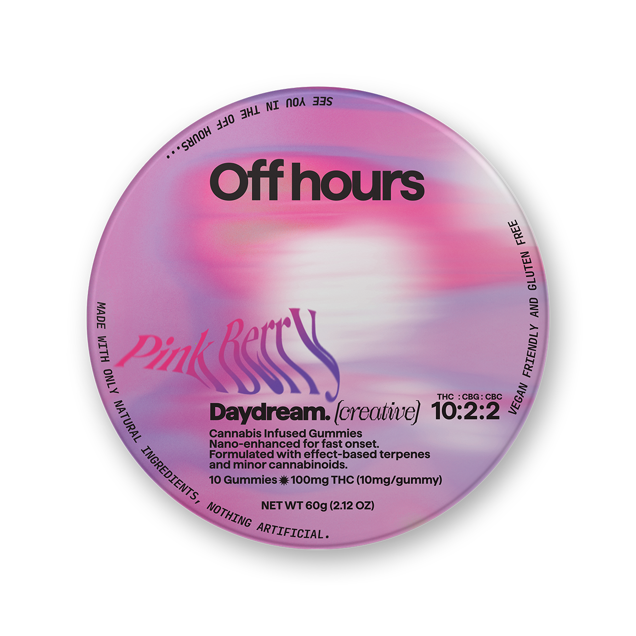 Off Hours Strawberry Acai Coconut Daydream Creative Gummy {100mg}