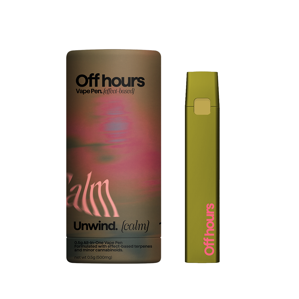 Off Hours Unwind (Calm) Vape (Hybrid Indica) 82% {0.5g}