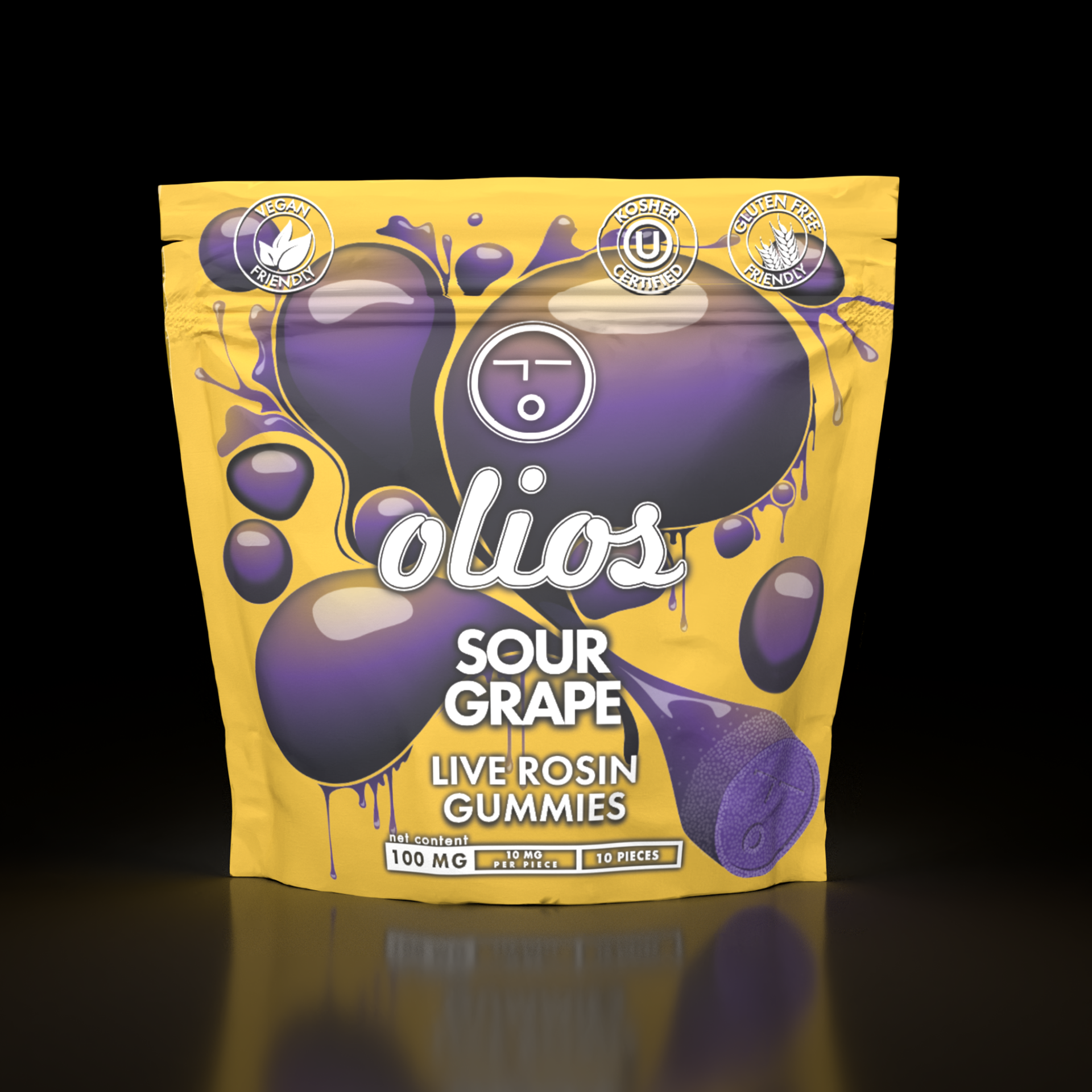 Olio Sour Grape Edible 10-pack {100mg}