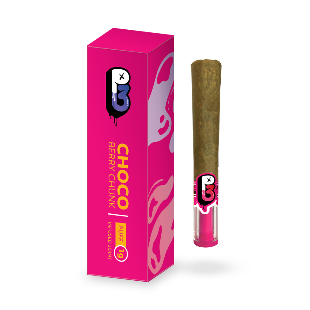 Pharmacann P3 Choco Berry Chunk Infused Pre-Roll (Sativa) 45% {1g}