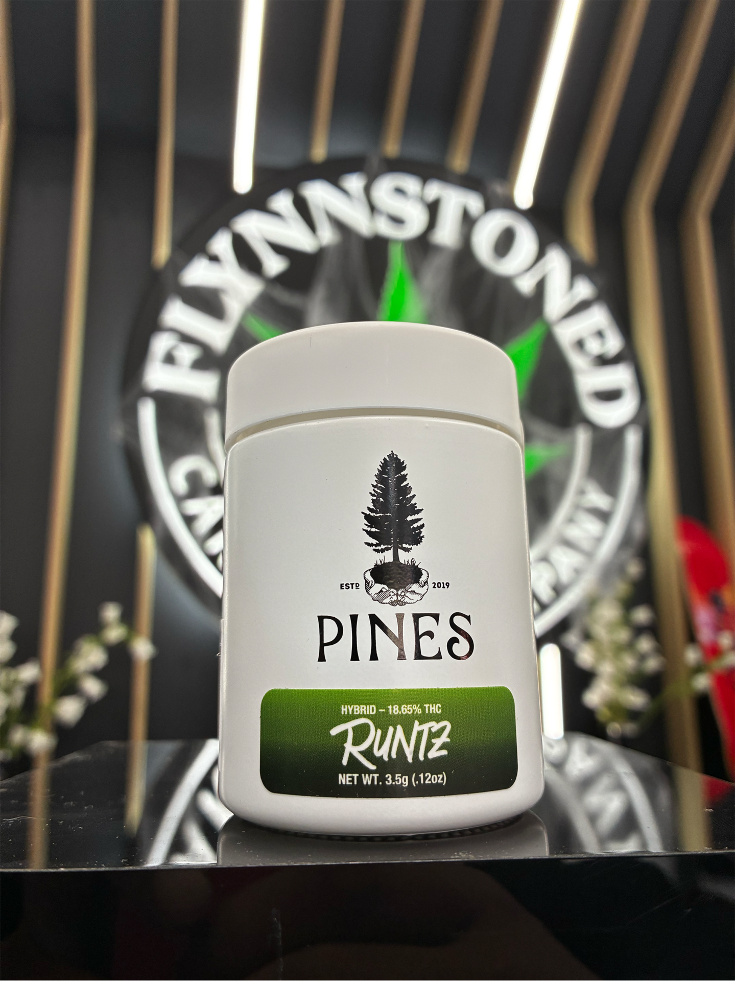 Pines Runtz Jar Flower  (Hybrid) 18.65% {3.5g}
