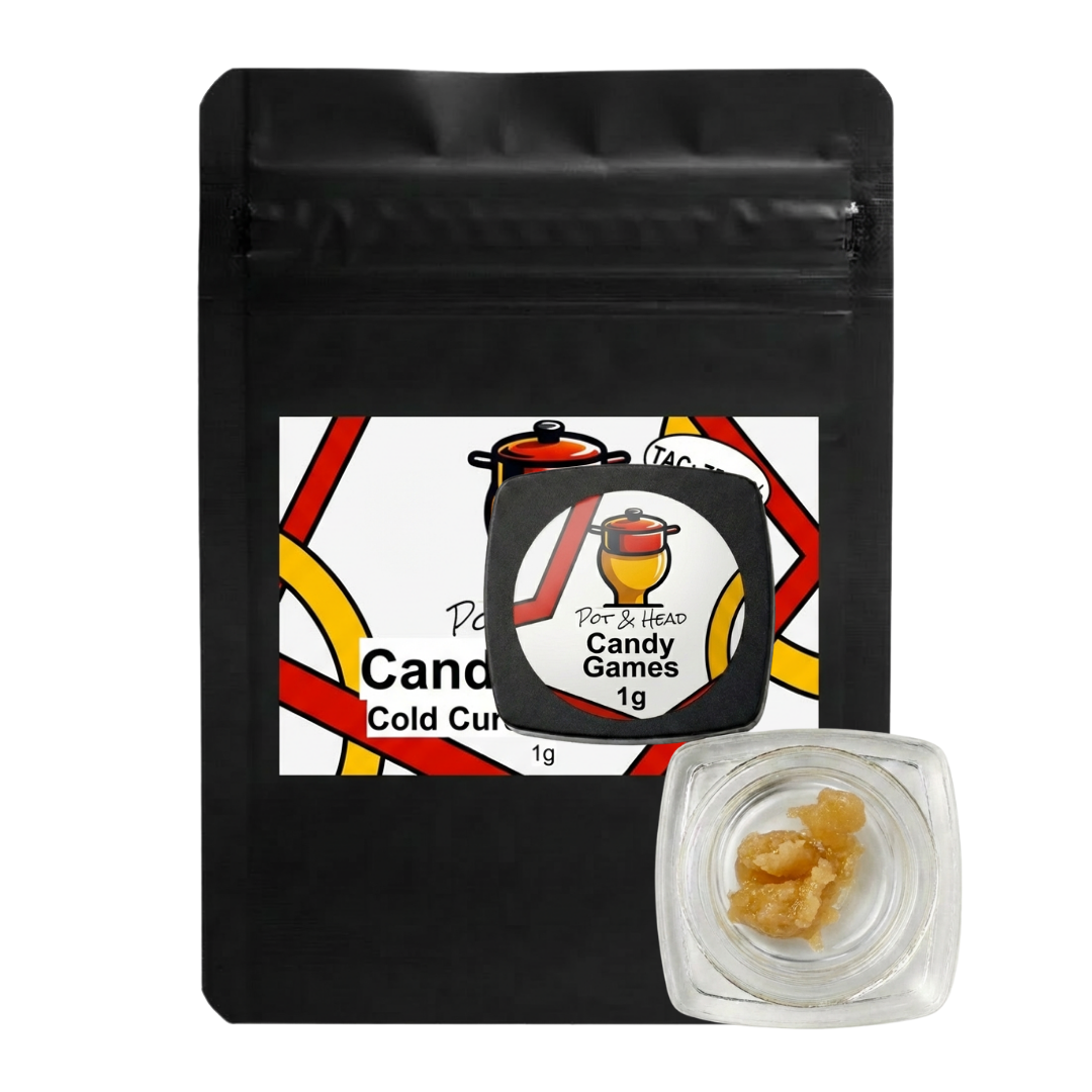Pot & Head Candy Games Live Rosin  (Hybrid) 75.93% {1g}