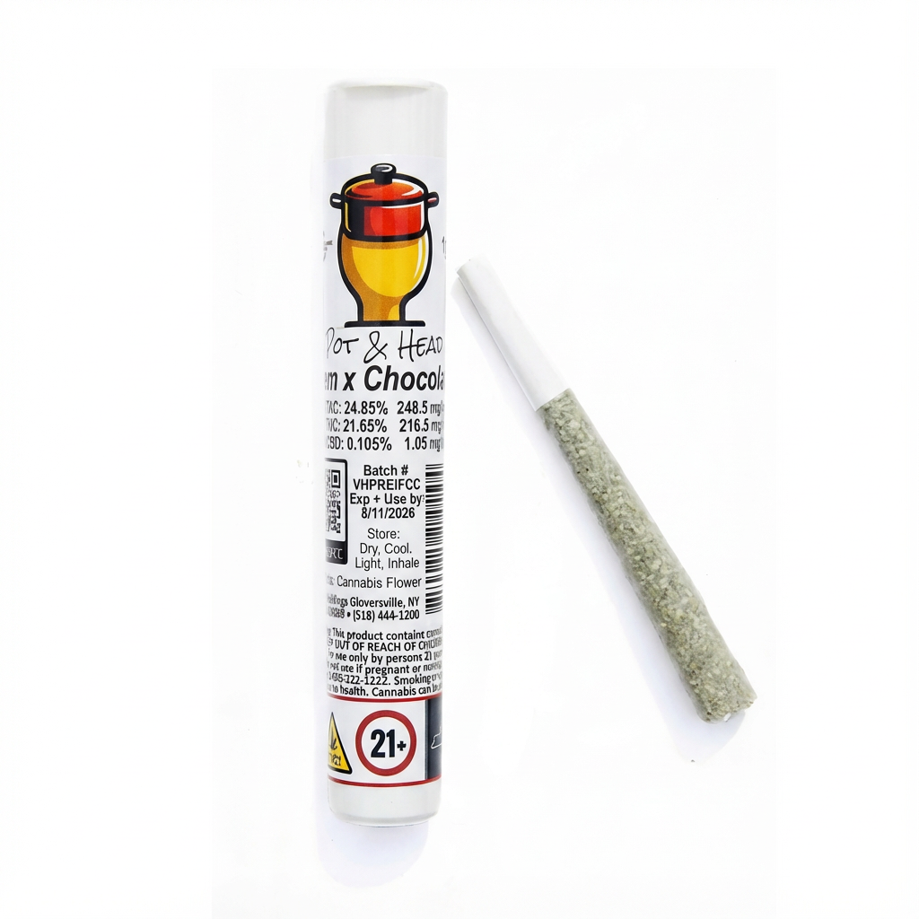 Pot & Head Chem x Chocolate Pre-Roll (Hybrid) 21.65% {1g}