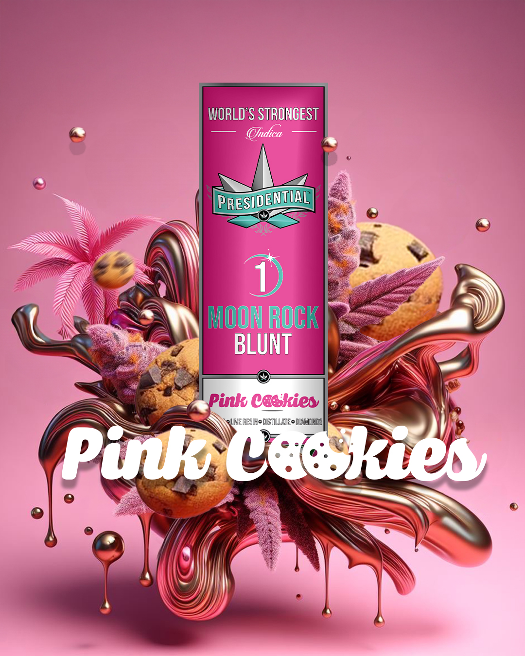 Presidential Pink Cookies Moon Rock Blunt Blunt {1.5g}