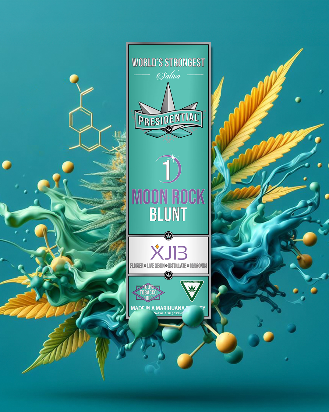 Presidential XJ13 Moon Rock Blunt Blunt (Sativa) 40.82% {1.5g}