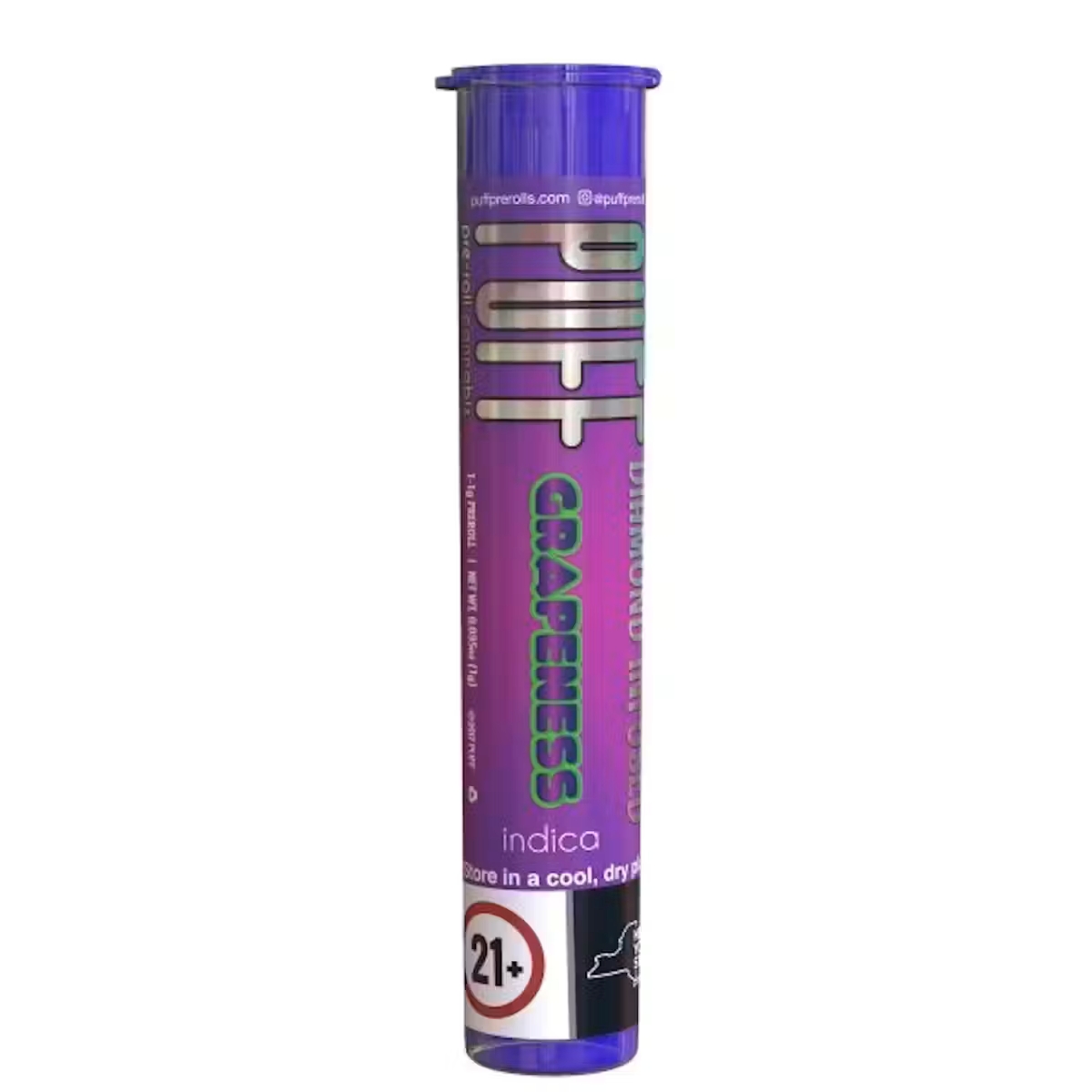 Puff Grapeness Diamond Infused Pre-Roll 5-pack (Indica) 29% {2.5g}