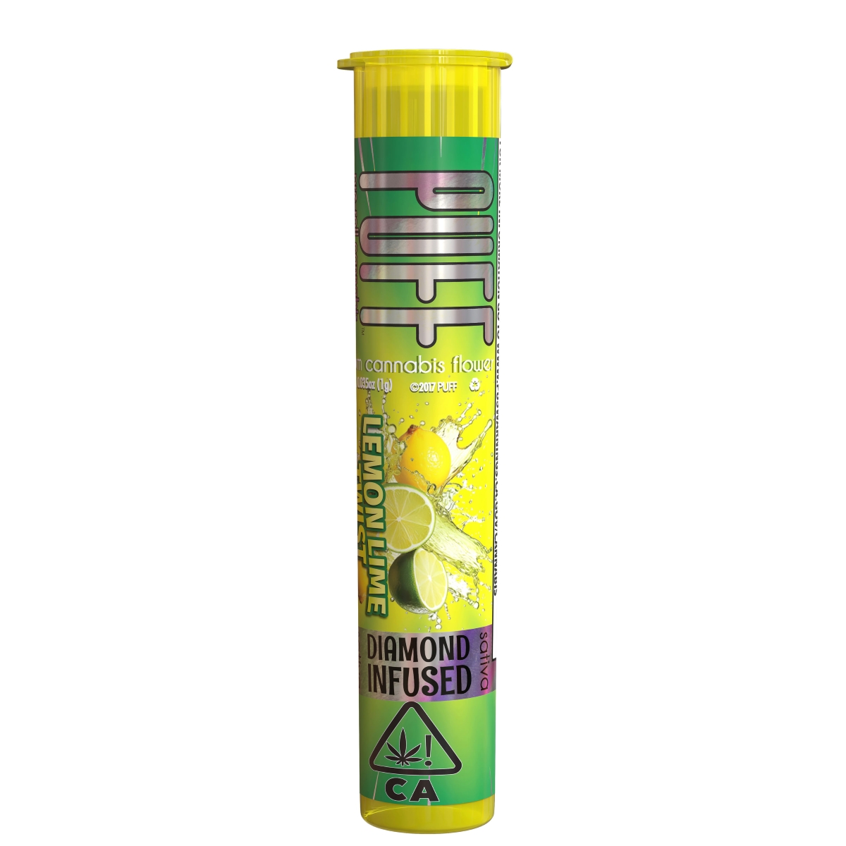 Puff Lemon Lime Twist Diamond Infused Pre-Roll 1-pack (Sativa) 27.08% {1g}