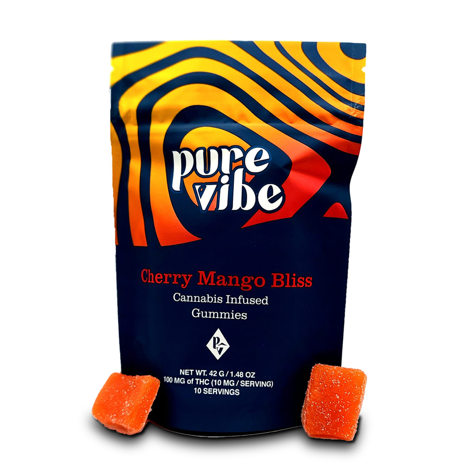 Pure Vibe Cherry Mango Gummies Edibles