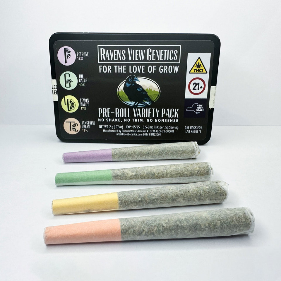 Raven's View Genetics Variety Joint Pre-Roll 4-pack
