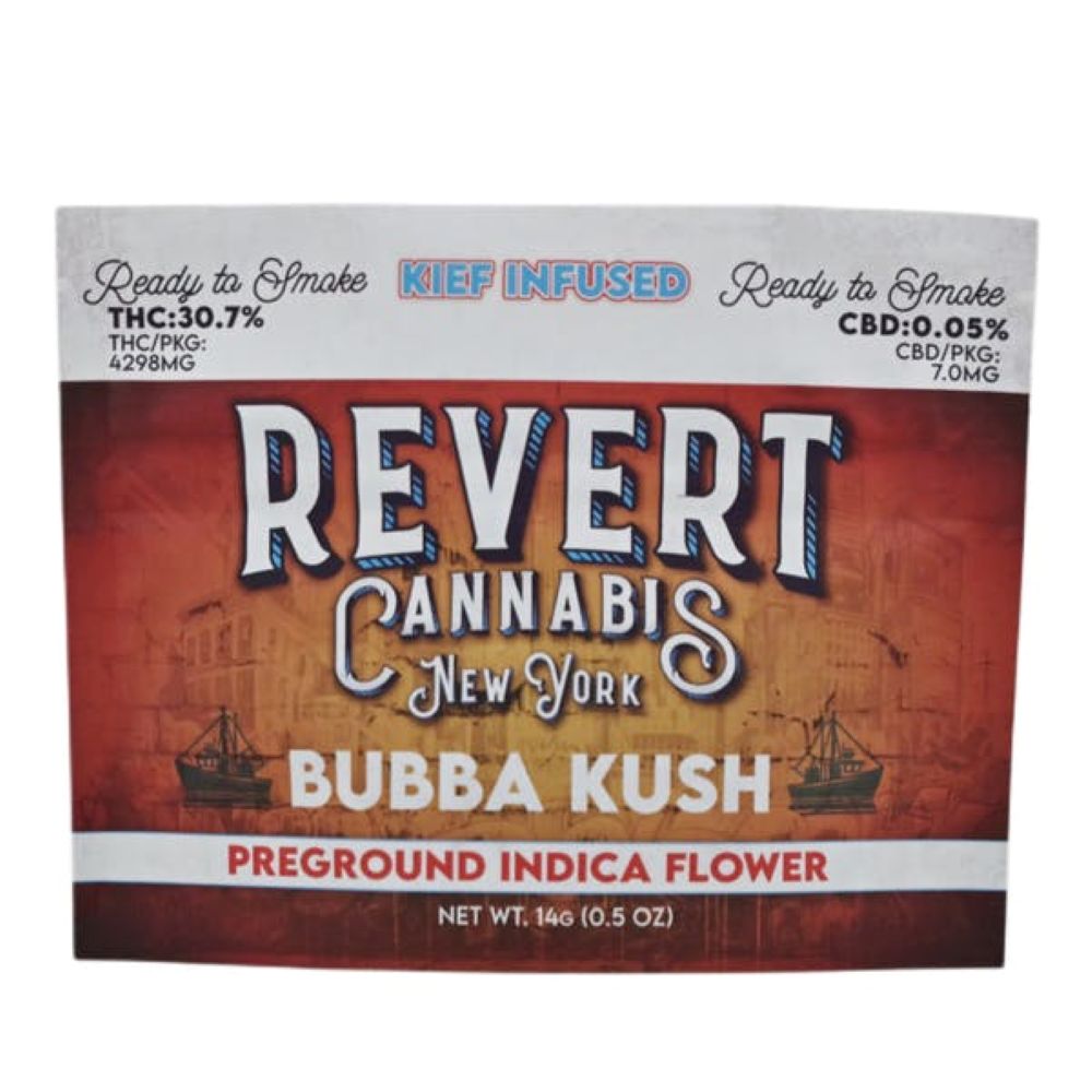 Revert Bubba Kush Kief Infused Ground Flower  (Indica) .30% {14g}