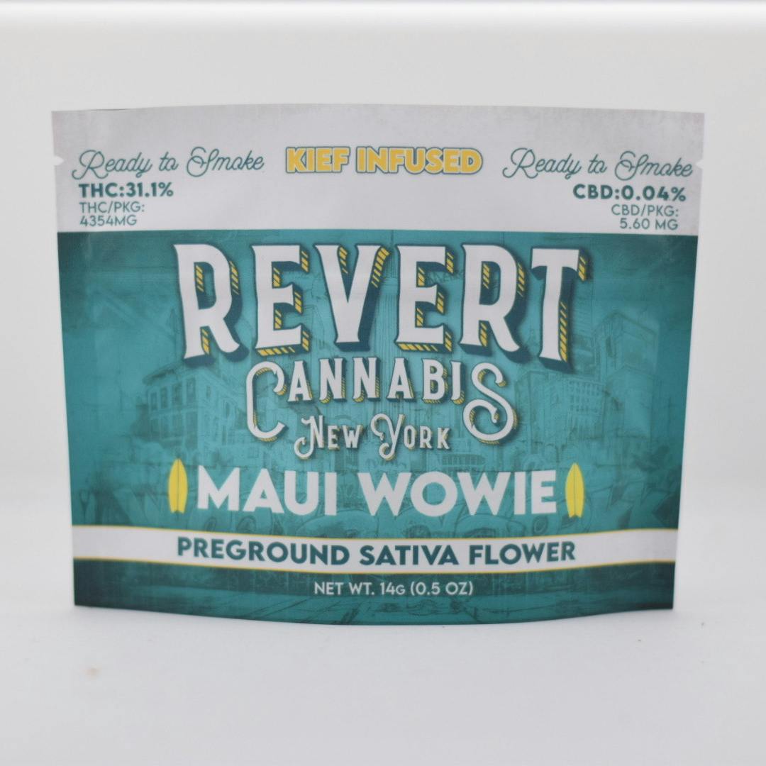 Revert Maui Wowie Keif Infused Ready to Smoke Pre-Ground Flower Flower  (Sativa) 31.1% {14g}