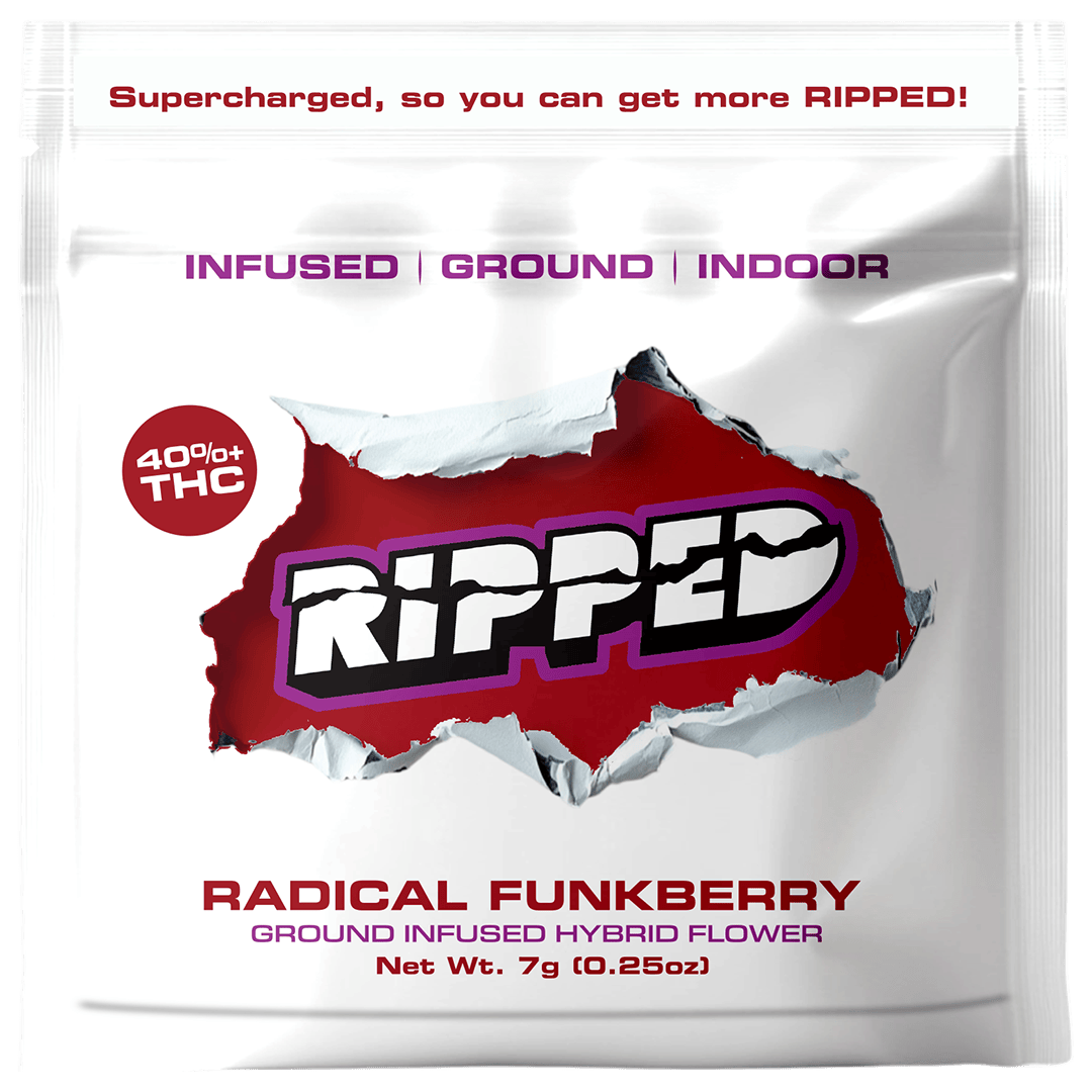 Ripped Radical Funkberry Infused Ready To Roll Flower (Hybrid) 40% {7g}