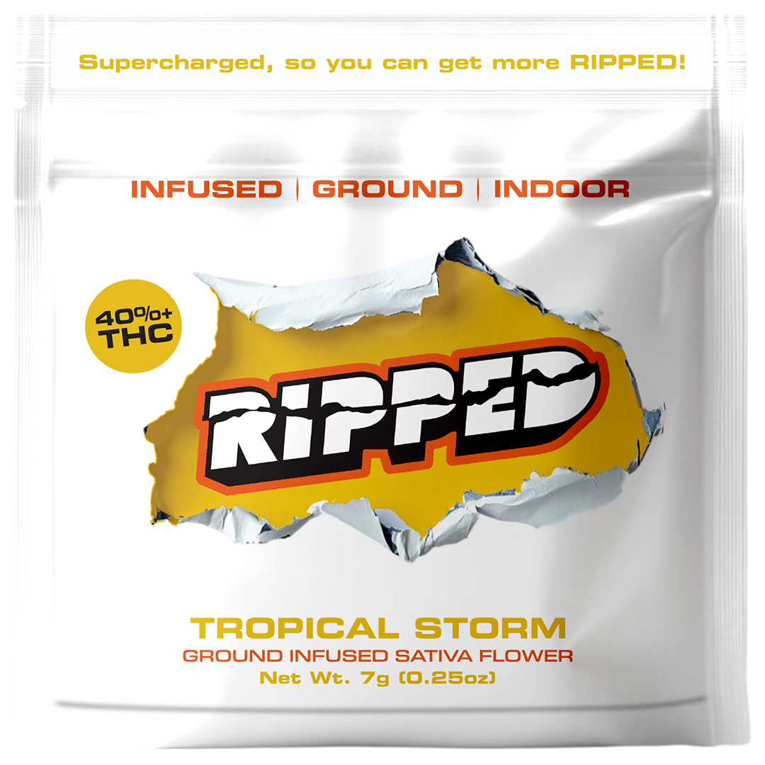 Ripped Tropical Storm Infused Ready To Roll Flower  (Sativa) 40.40% {7g}