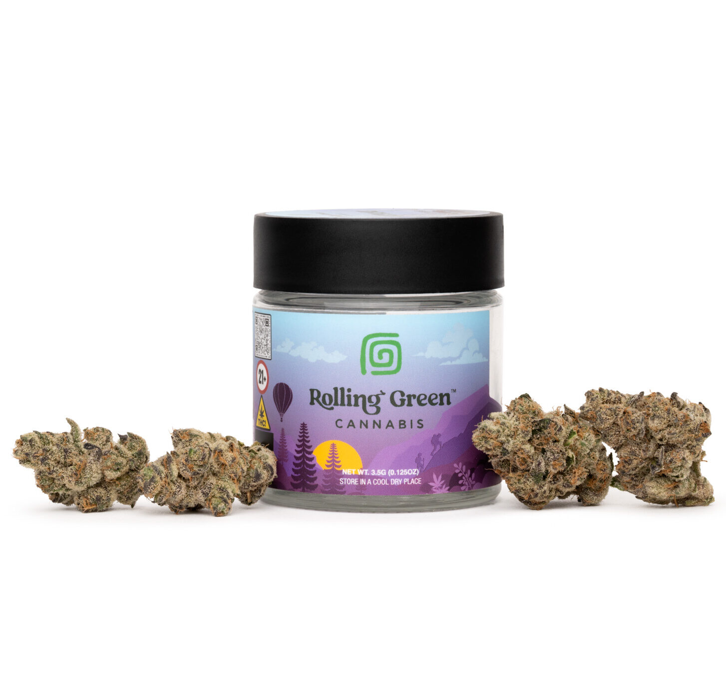 Rolling Green Cannabis Bananaconda Flower  (Hybrid) {3.5g}