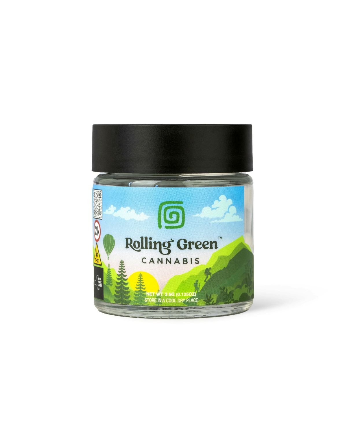 Rolling Green Cannabis Gas Face Flower  (Hybrid) 28.93% {3.5g}