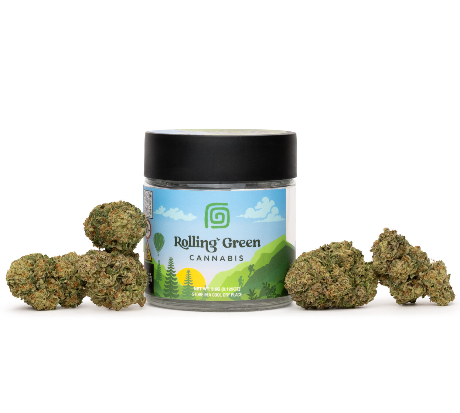 Rolling Green Cannabis Gelato Sorbet Flower  (Indica) {3.5g}
