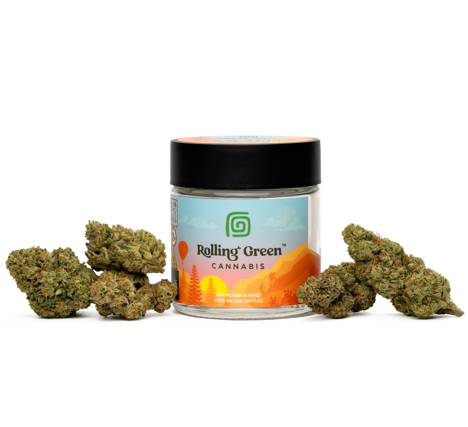 Rolling Green Cannabis Jealousy Flower  (Hybrid) {3.5g}