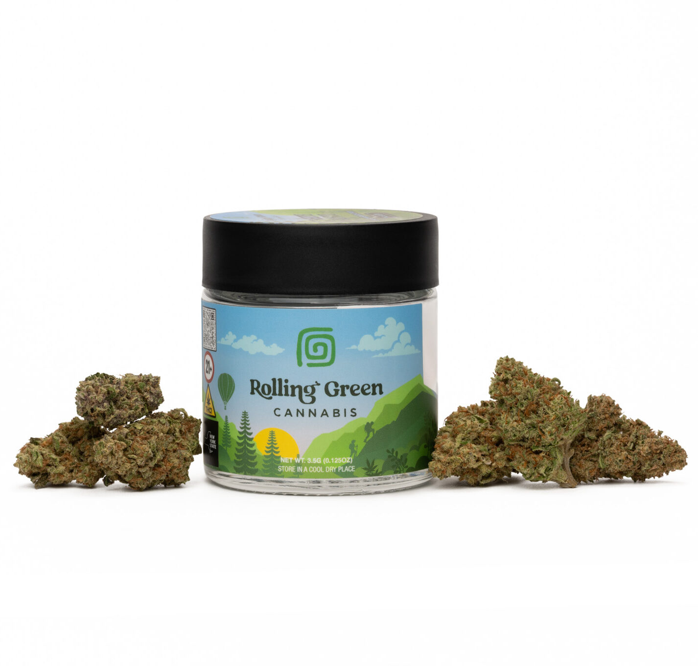 Rolling Green Cannabis Poptart Flower  25.08% {3.5g}