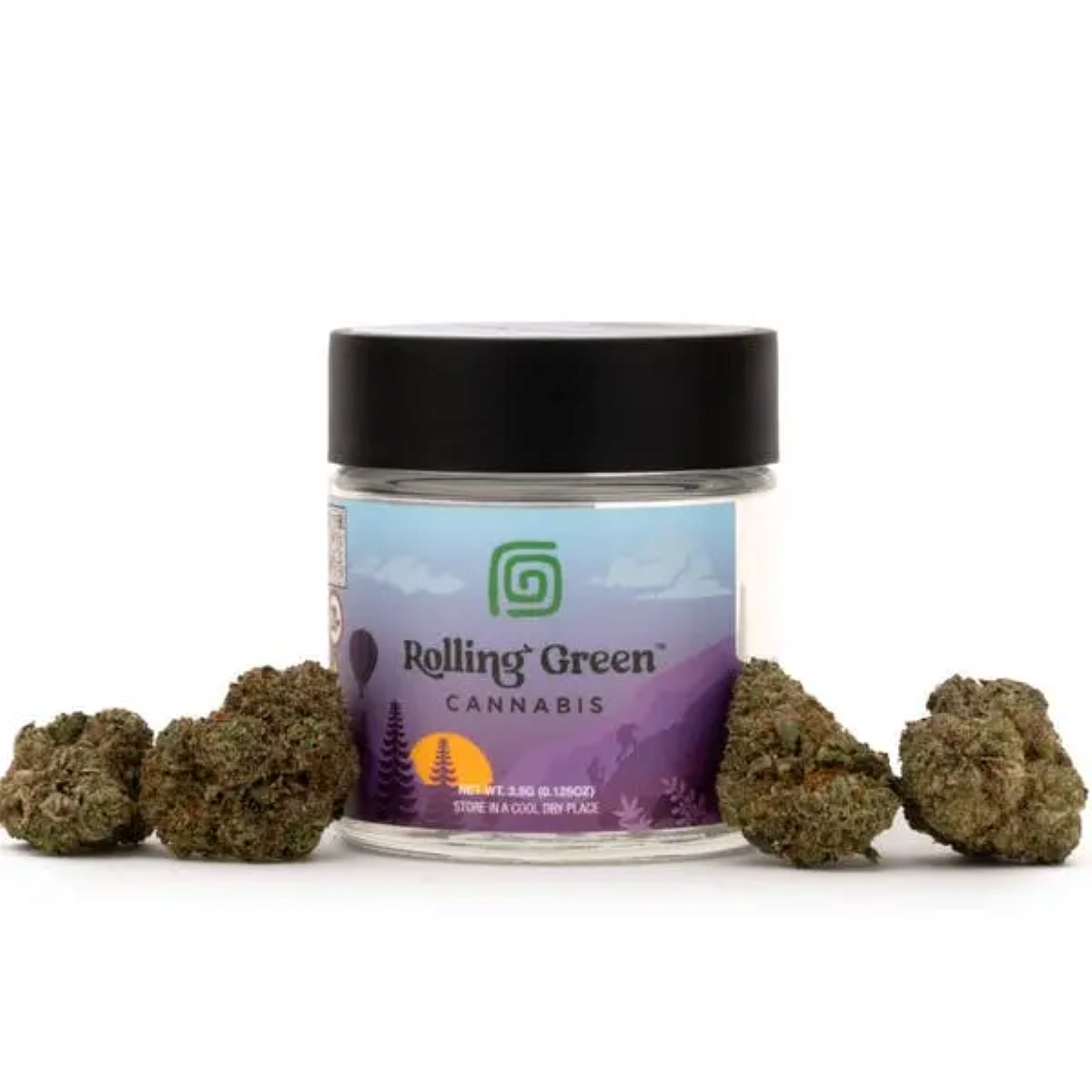 Rolling Green Cannabis Strawberry Jam Flower 29.30% {3.5g}