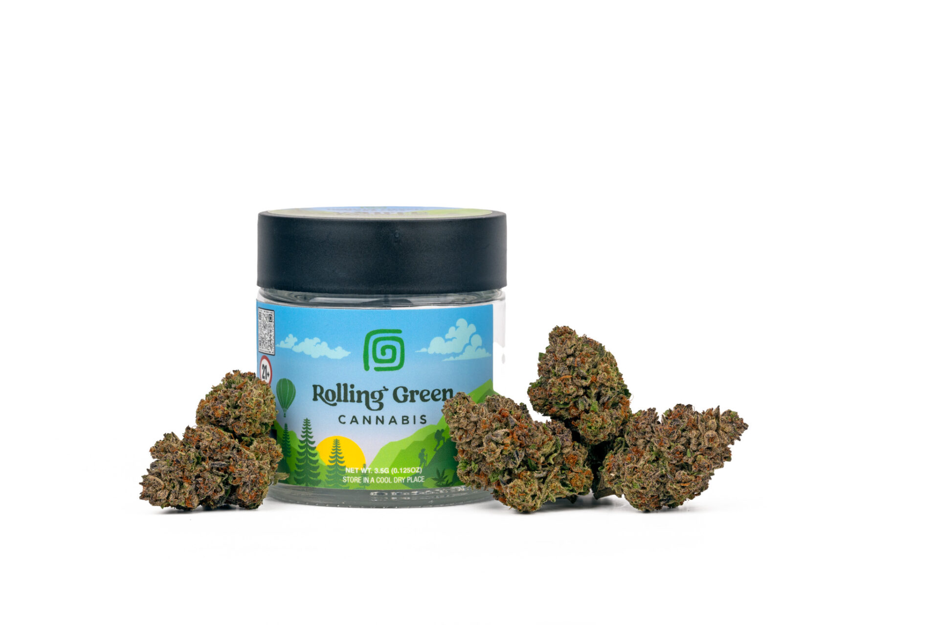 Rolling Green Permanent Marker Flower  (Hybrid) 28.31% {3.5g}