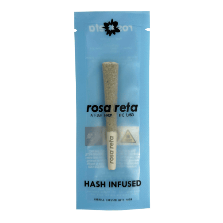 Rosa Reta Sherbert Drip Hash Infused Pre-Roll (Hybrid Indica) 26.17% {.5g}