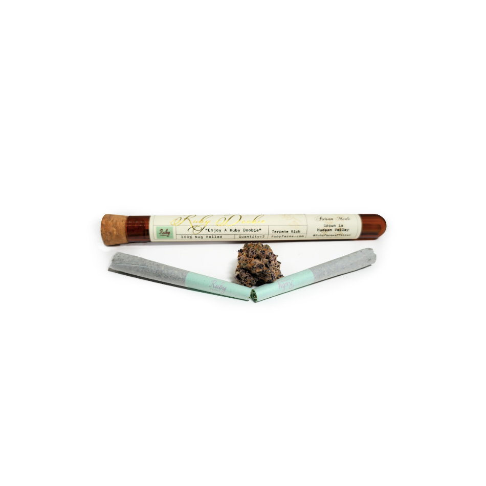 Ruby Farms Doobie Hindu Kush Pre-Roll 2-pack (Indica) 24.3% {1g}