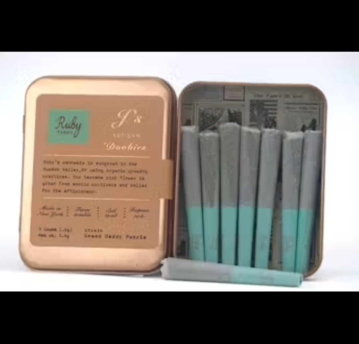 Ruby Farms Grand Daddy Purple "Doobies" Pre-Rolls 7-pack 25.3% {3.5g}