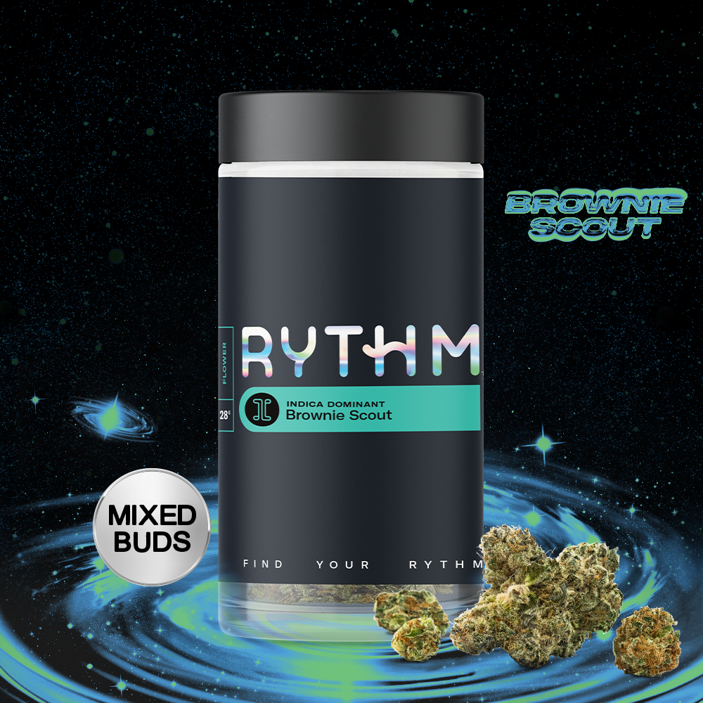 Rythm Brownie Scout Flower (Indica) 31.43% {28g}