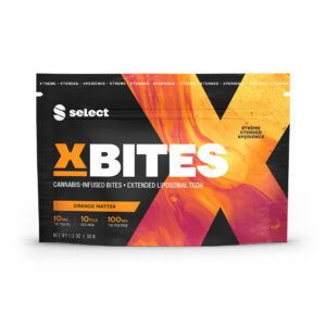 Select Edibles Gummies X Bites Orange Matter Sativa 100mg 10 Pack