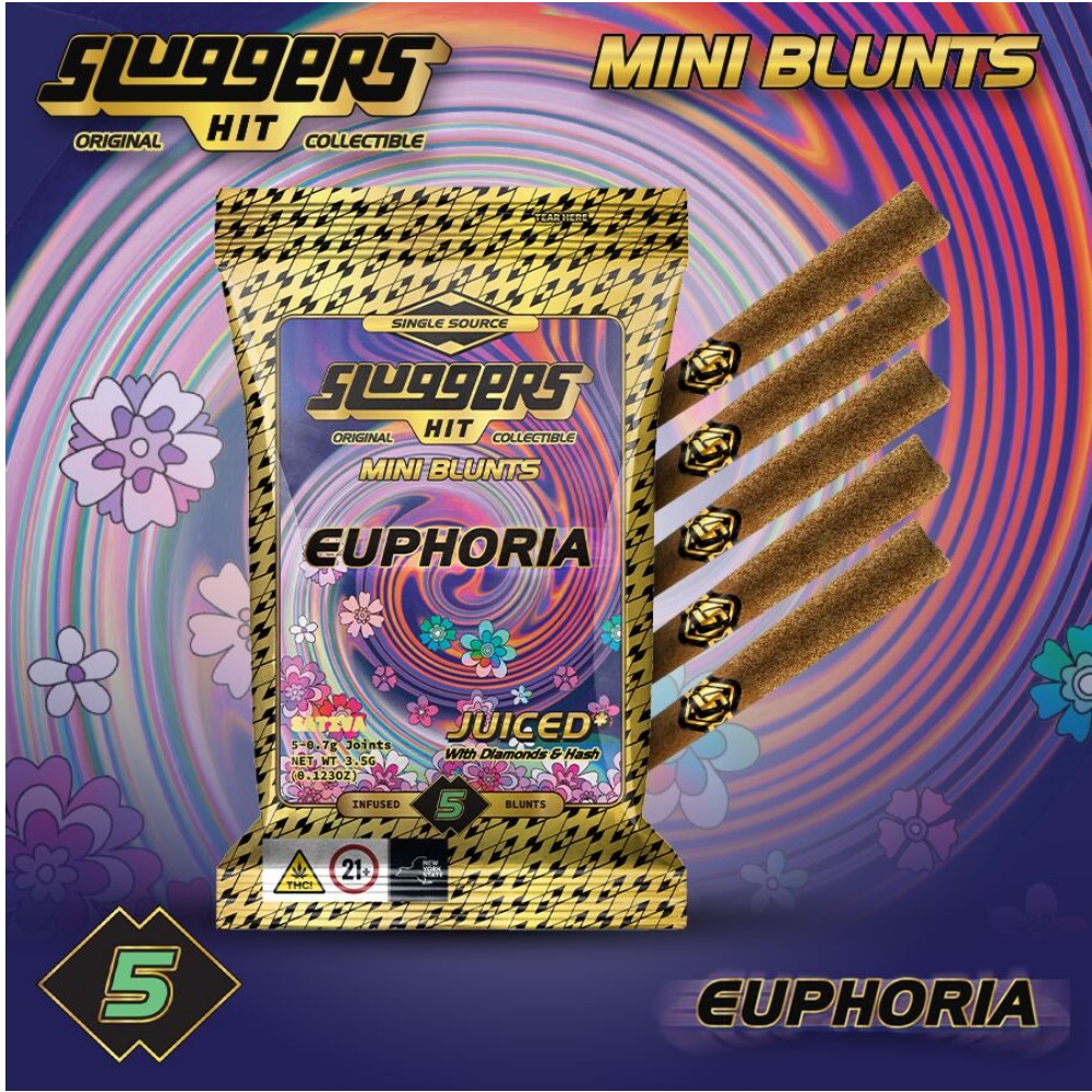 Sluggers Euphoria Mini Blunts 5-pack (Sativa) 44.5% {3.5g}