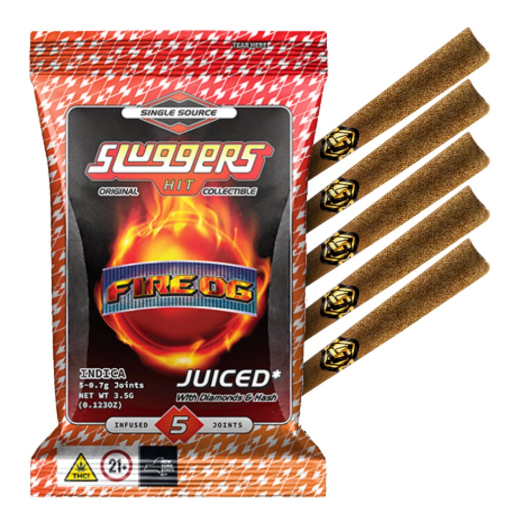 Sluggers Fire OG Blunts 5-pack (Indica) 42% {3.5g}