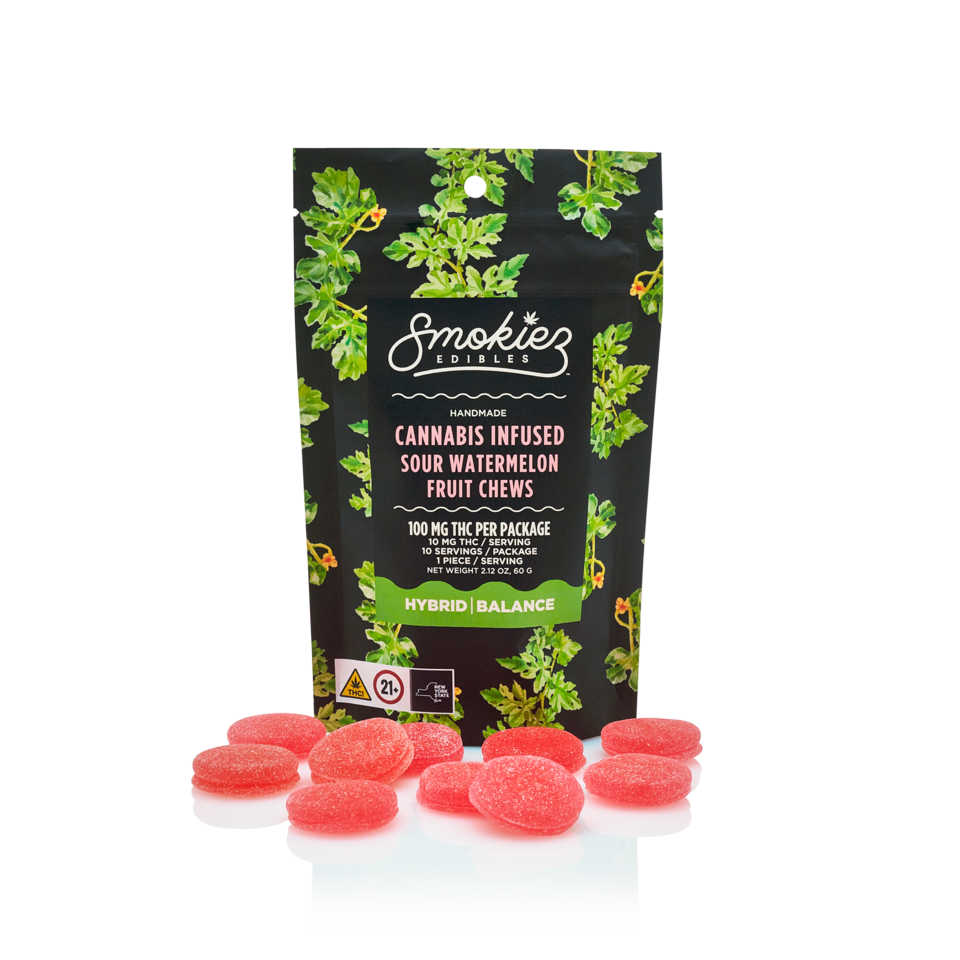 Smokiez Sour Watermelon Edibles 10-pack