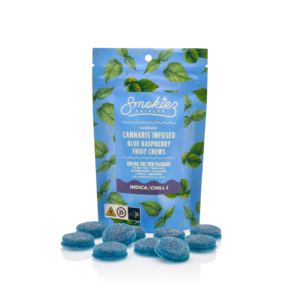 Smokiez Sweet Blue Raspberry Edibles 10-pack