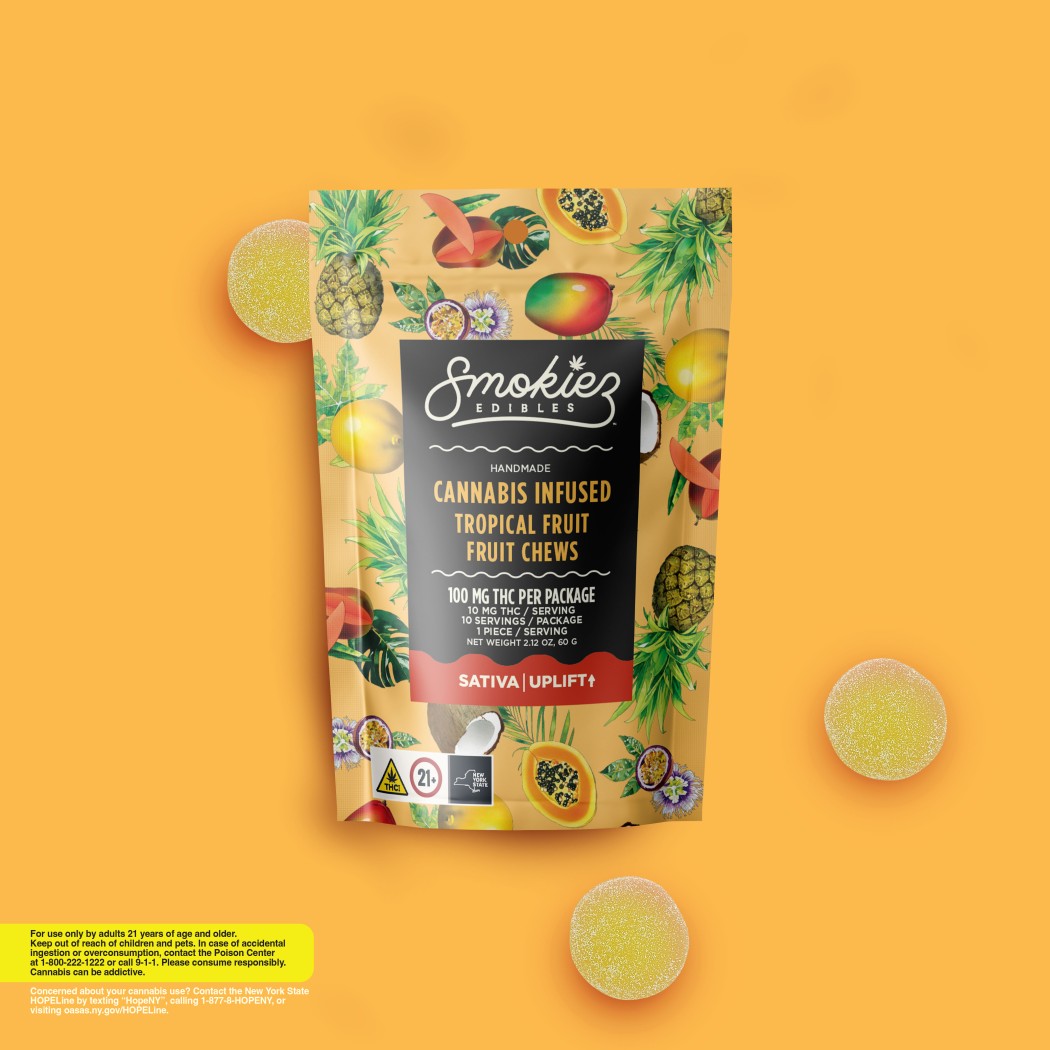 Smokiez Sweet Tropical Fruit Gummies 10-pack (Sativa) {100mg}