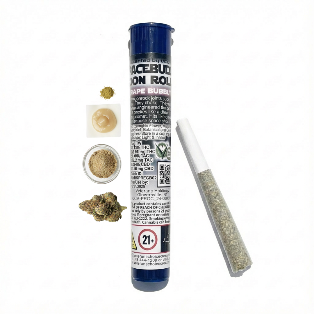 SpaceBuds Grape Bubbly Moon Rolls Infused Pre-Roll 34% {1.5g}