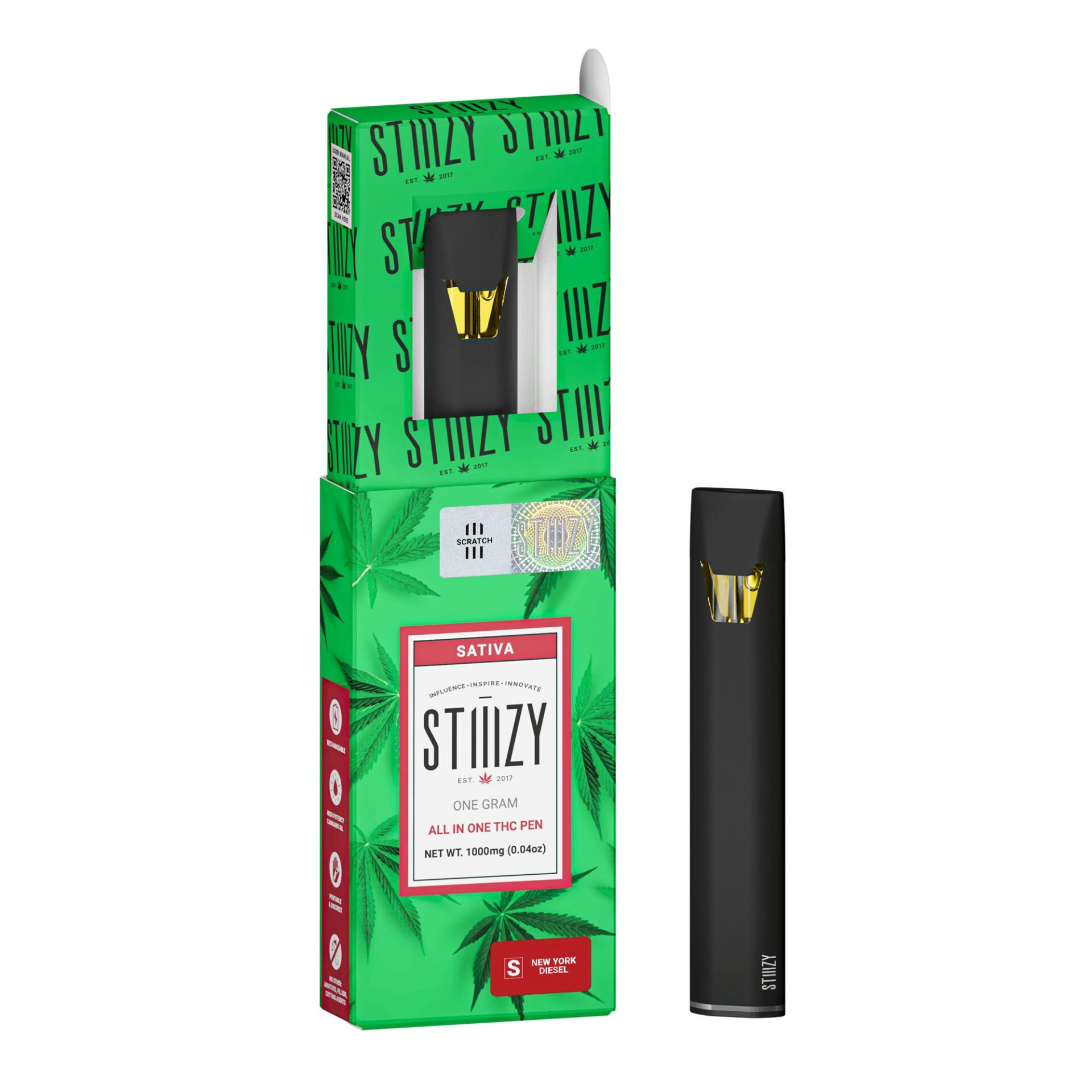 Stiiizy NY Diesel All-In-One Vapes  82% {1g}