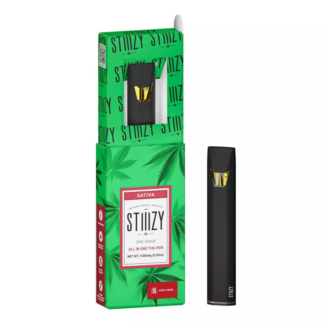 Stiiizy Sour Diesel All-In-One Vapes  84.22% {1g}