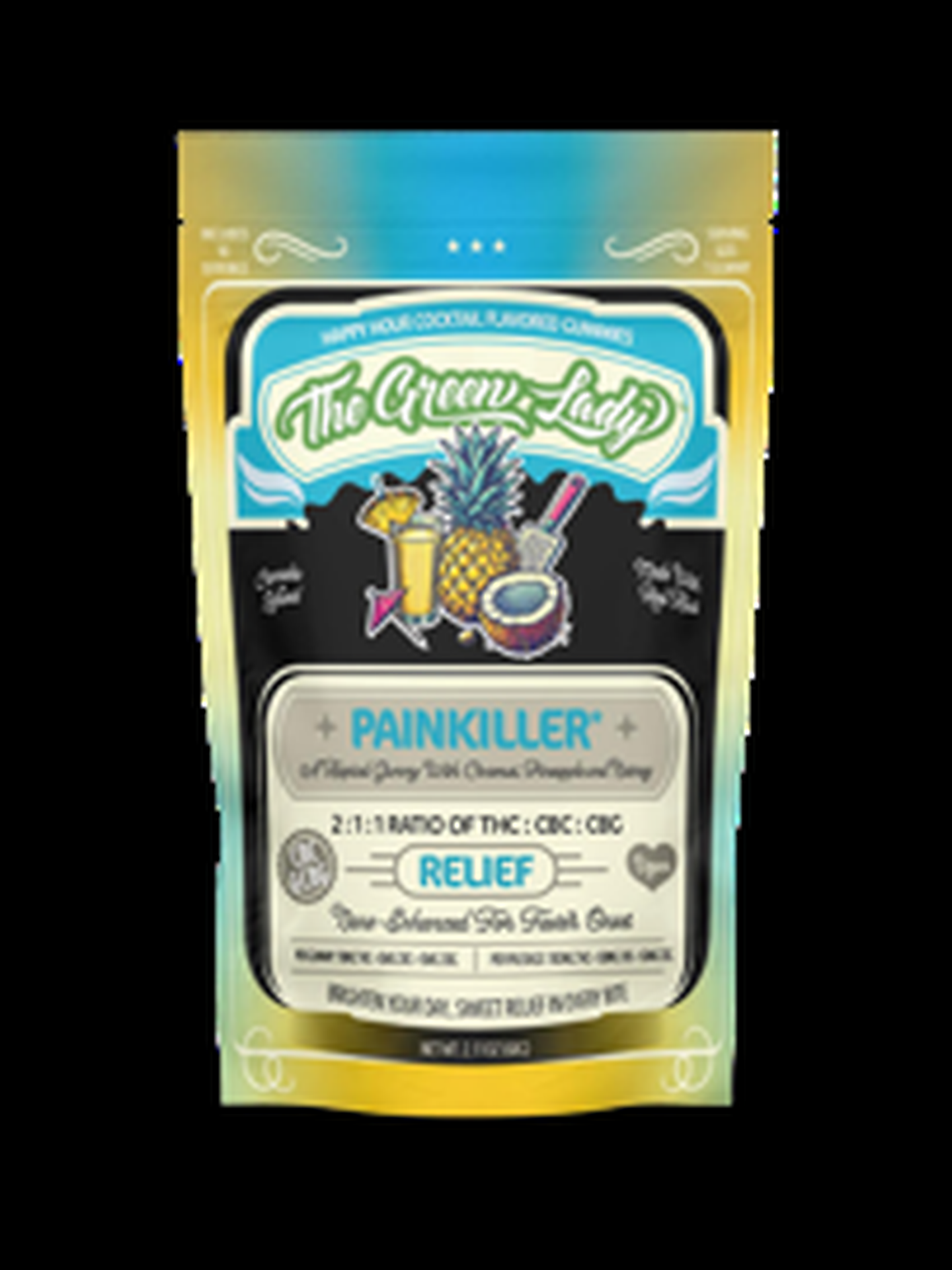 The Green Lady (Painkiller) Gummies 10-pack {100mg}